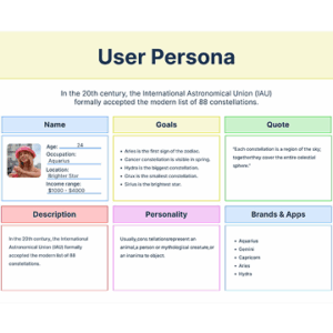 User Persona Template